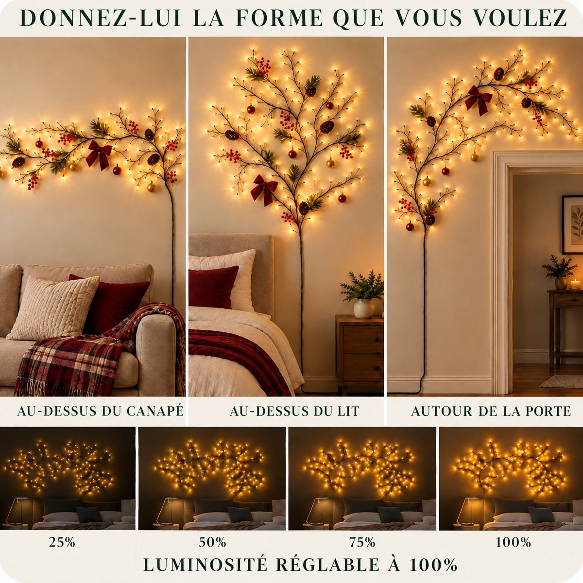 Brancelume - donnez-lui la forme que vous voulez, luminosite reglable